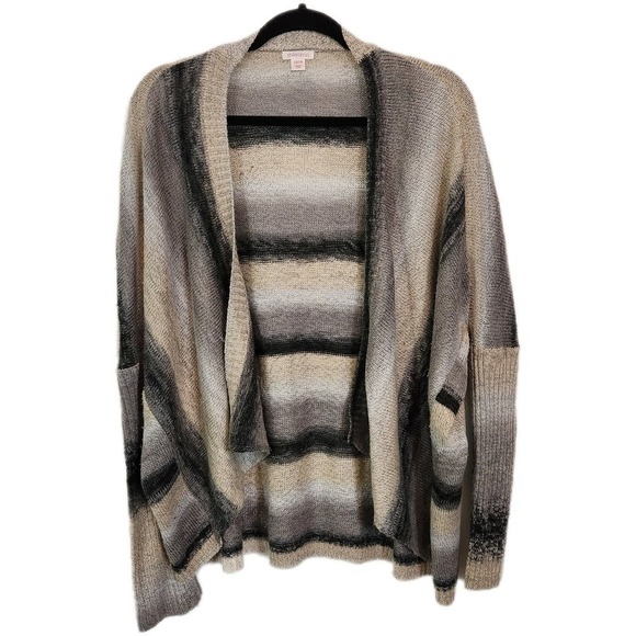 Eyeshadow Open Front Waterfall Cardigan Earth Tones Size Small/Medium - Picture 1 of 6